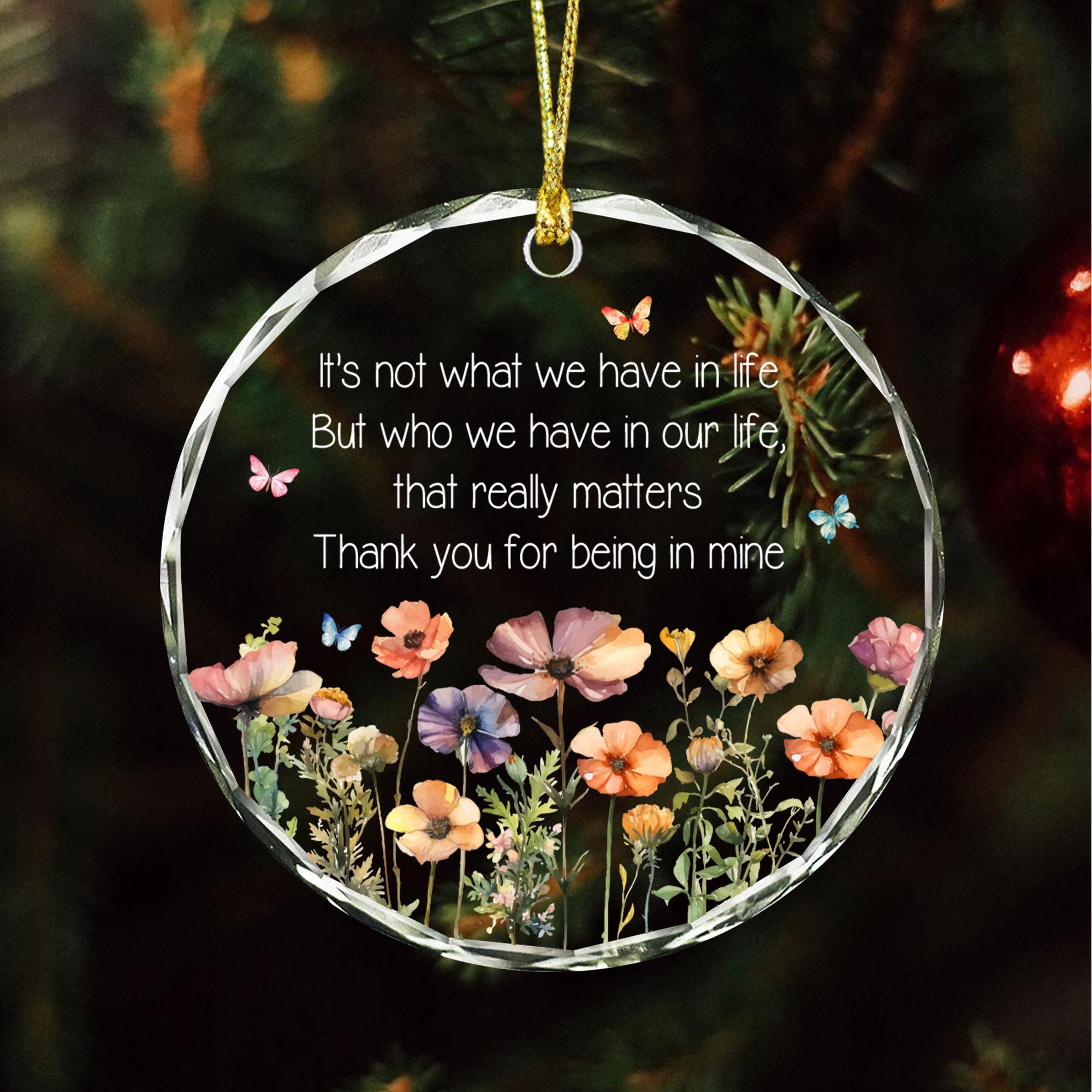 Wildflower Friendship Ornament: Best Friend Gift, Bestie Keepsake, Thank You Gift For Friend