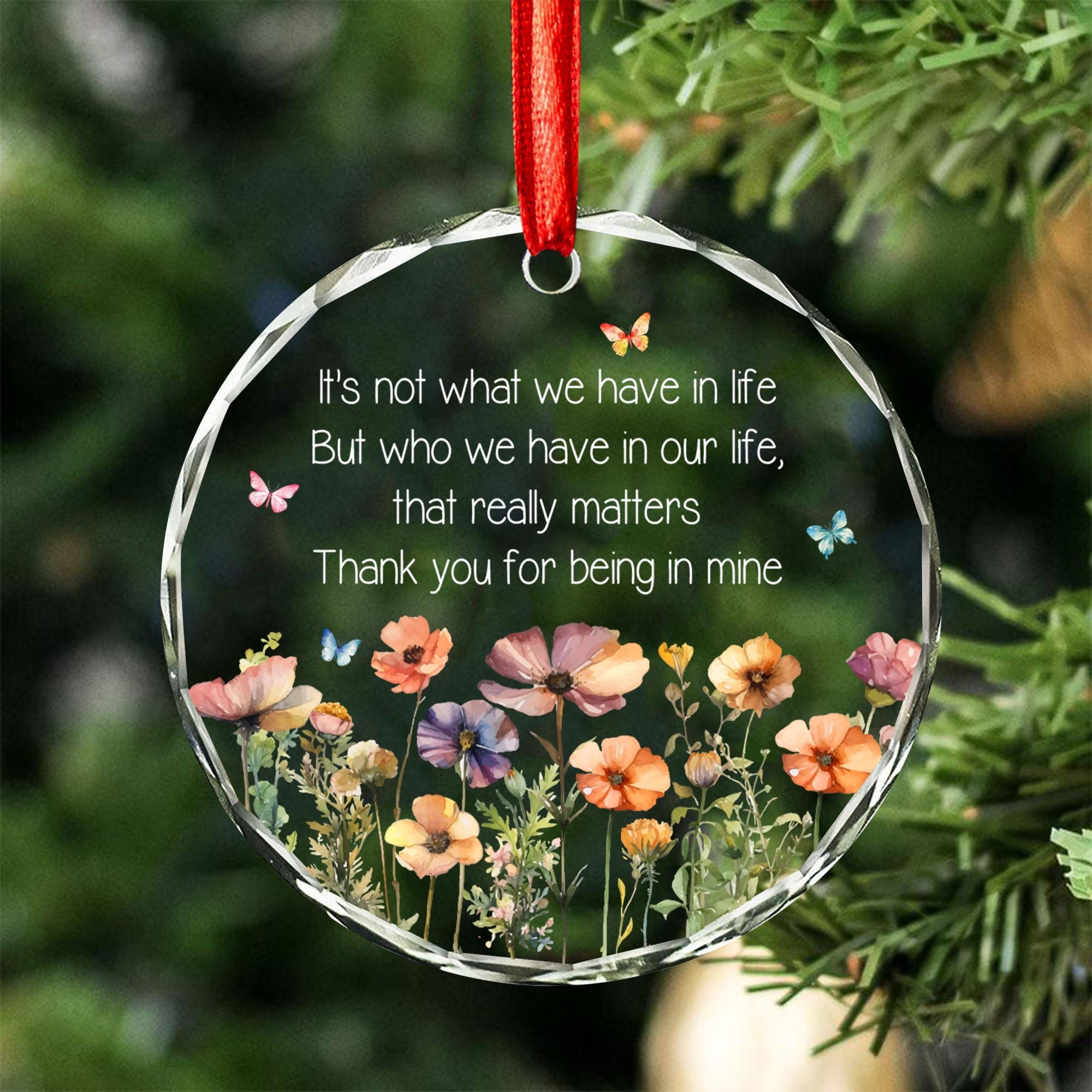 Wildflower Friendship Ornament: Best Friend Gift, Bestie Keepsake, Thank You Gift For Friend