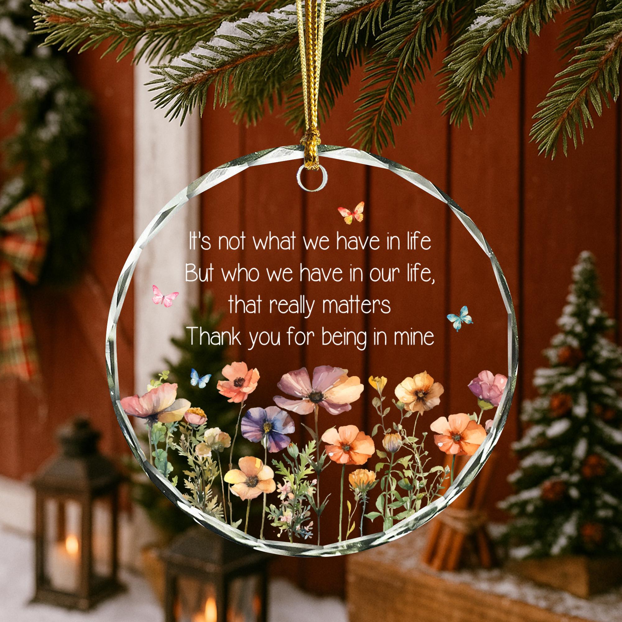 Wildflower Friendship Ornament: Best Friend Gift, Bestie Keepsake, Thank You Gift For Friend