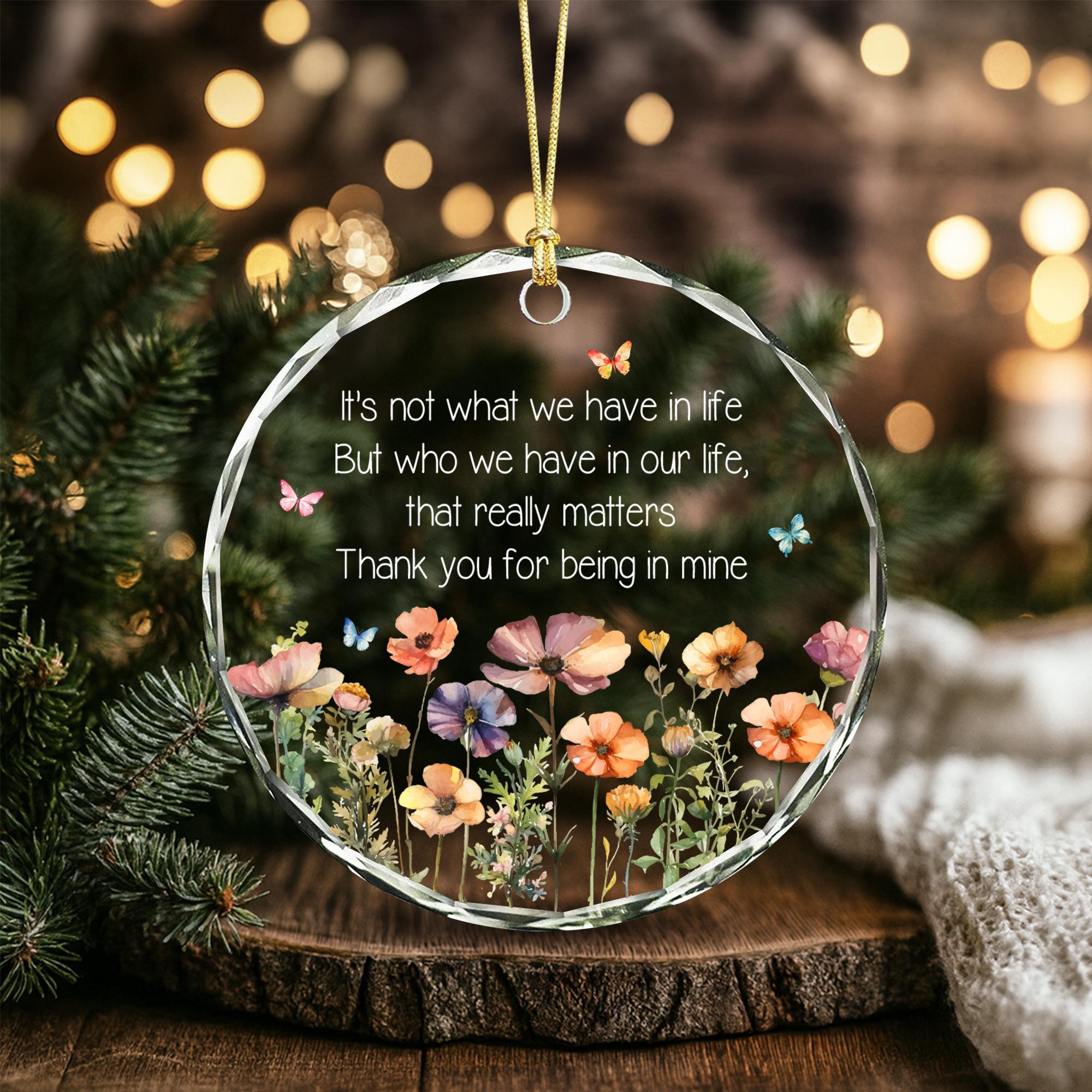 Wildflower Friendship Ornament: Best Friend Gift, Bestie Keepsake, Thank You Gift For Friend