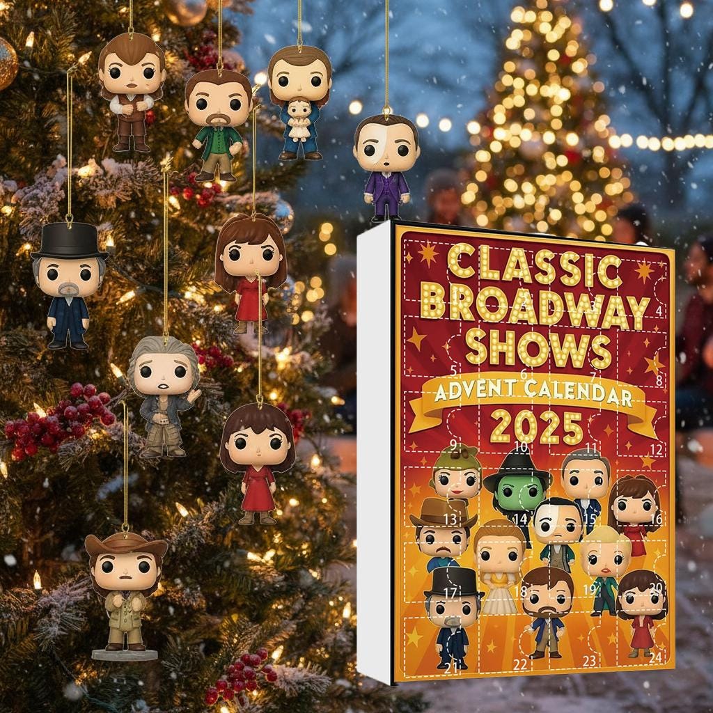 2025 Advent Calendar: 24Pcs Funny Acrylic Ornaments,Christmas Countdown Gift