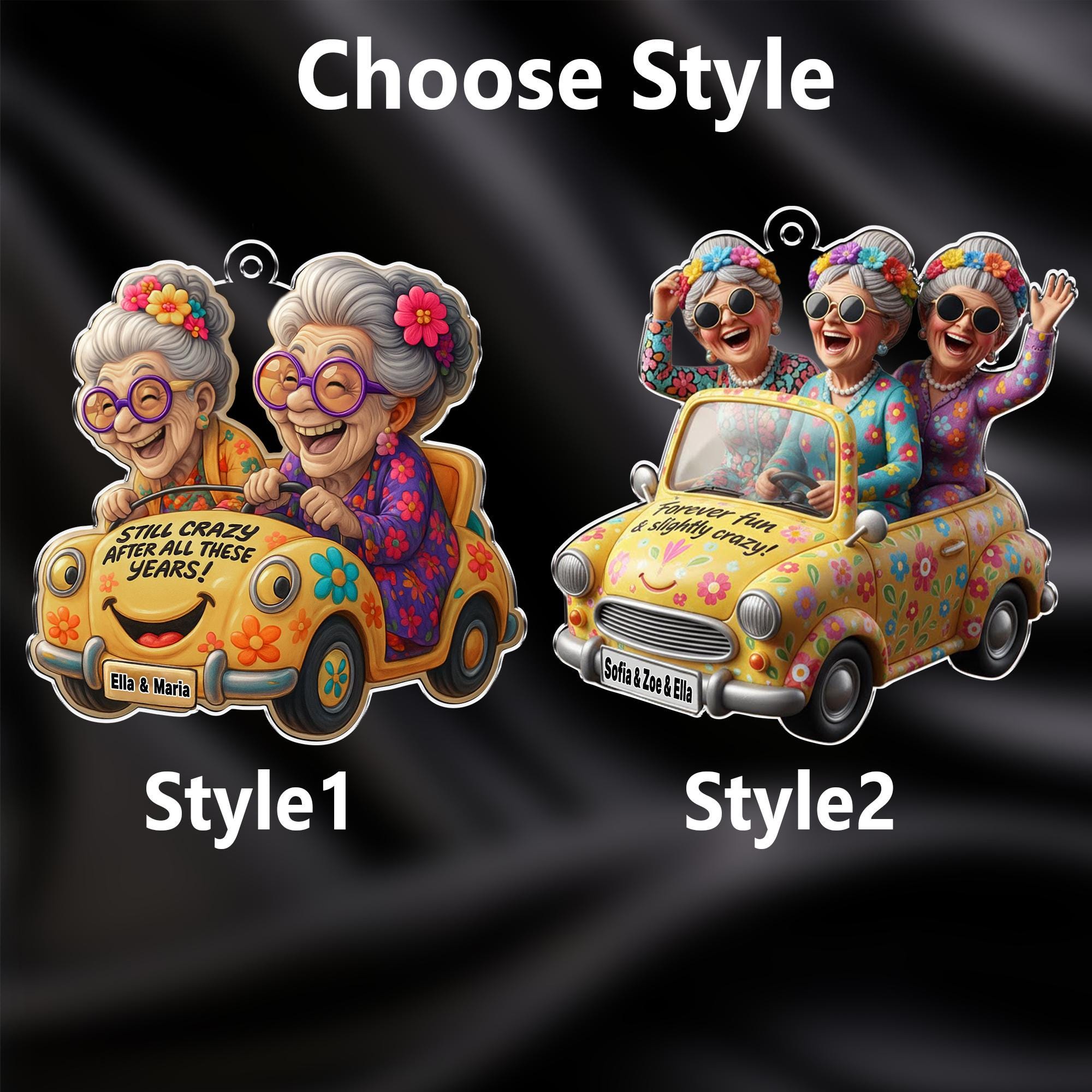 Funny Best Friend Ornament, Still Crazy After All These Years, Personalized Christmas Bestie Ornament, Friendship Gift, Xmas Gift