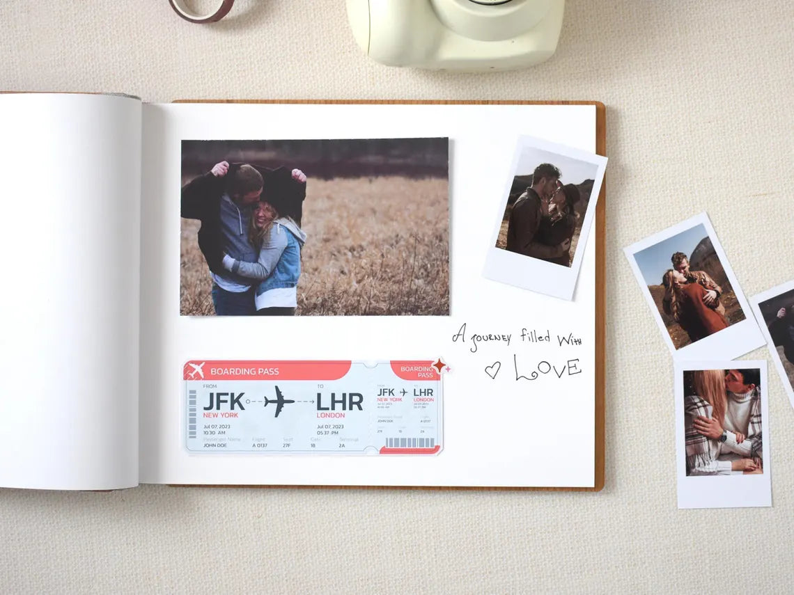 Adventure Book Scrapbook Valentines Gift for him, Personalized Anniversary Gift for her, Travel Scrapbook, Couples gift