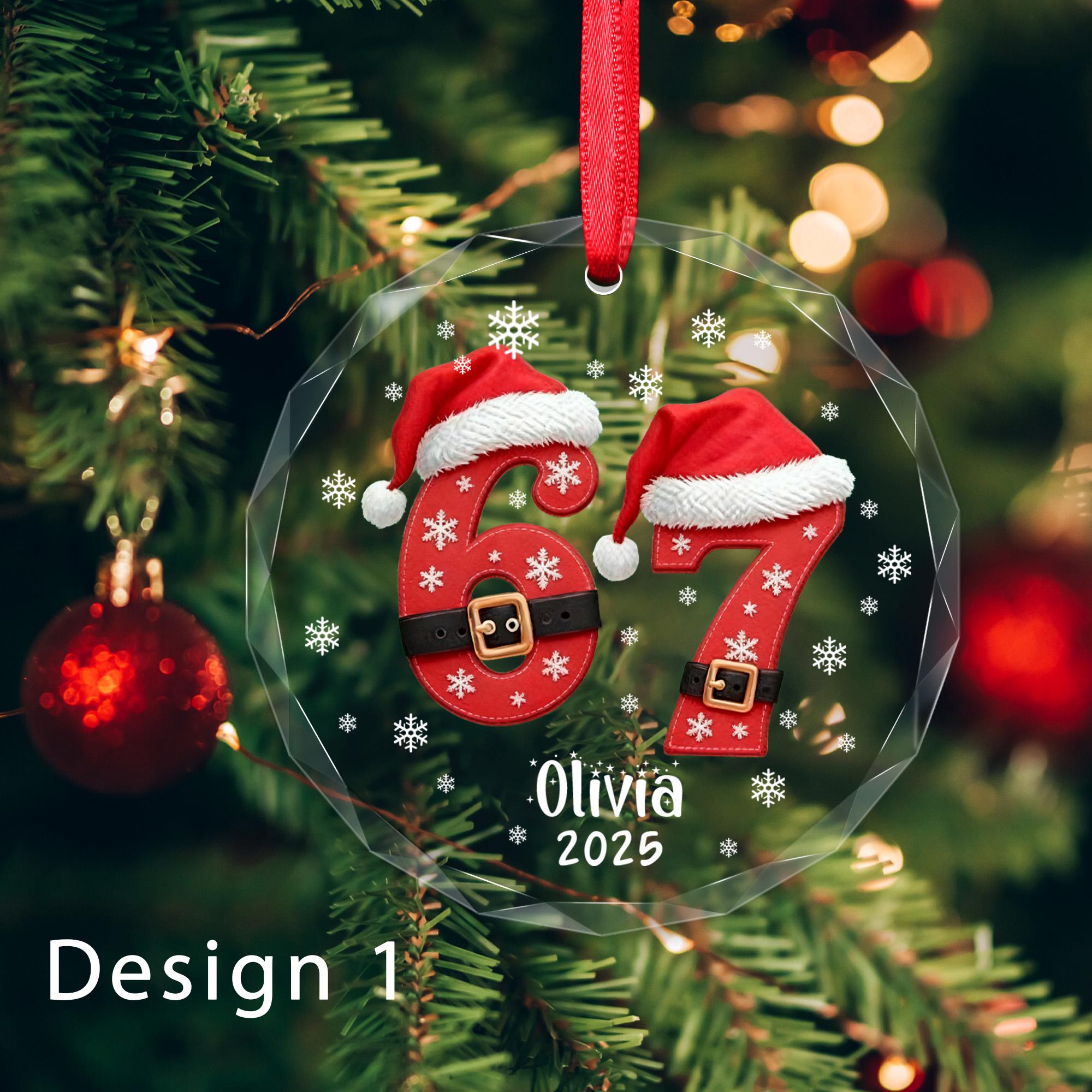 6 7 Ornament, Custom six seven Funny Christmas Gift
