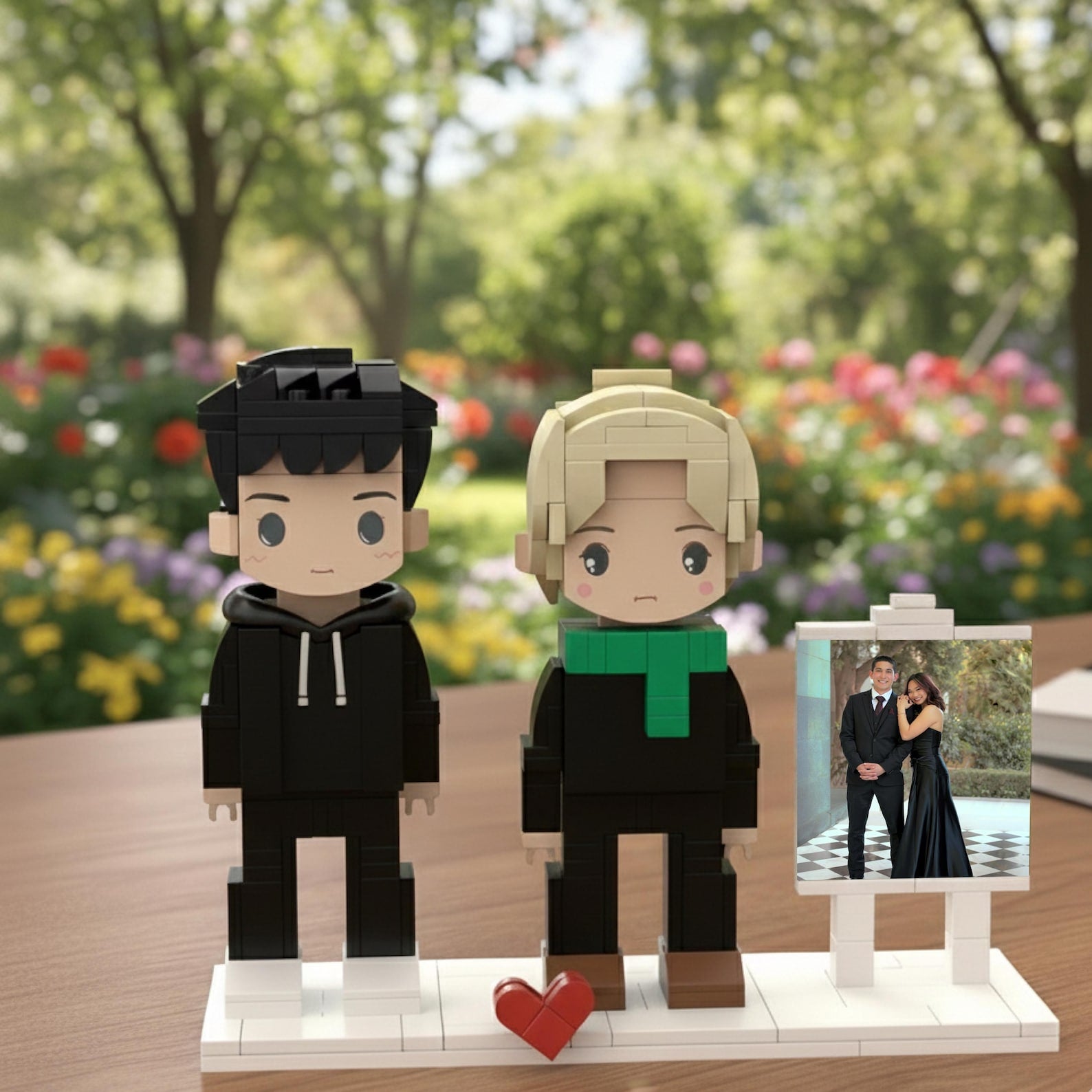 Custom Couple Brick figures: Personalised Brick Figure Gifts For Wedding, Anniversary or Special Occasion