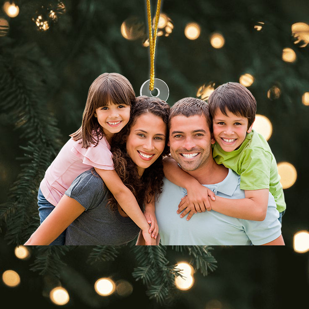 Custom Photo Ornament, Gifts For Family, Bundle Ornament