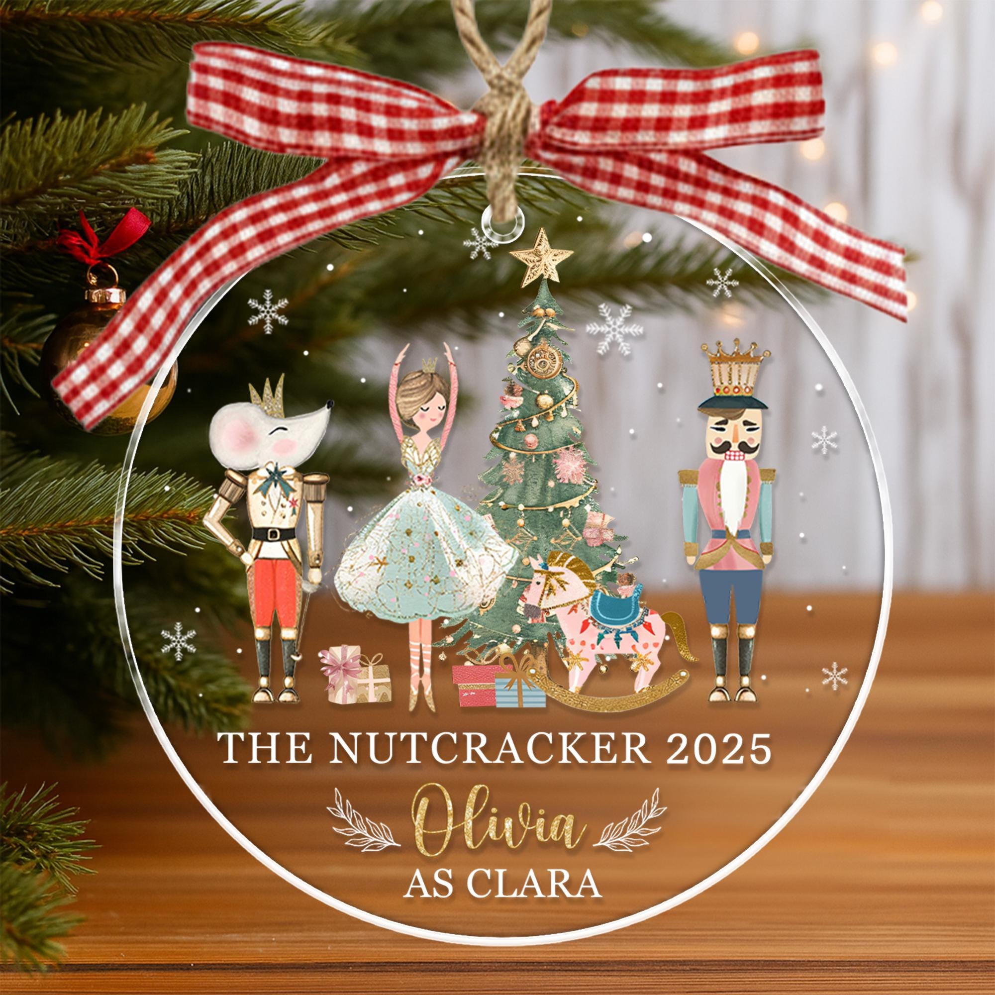 Personalized Nutcracker Ornament, Nutcracker Play Ballerina Gift for Her, Nutcracker Ballet Dancer Clara Christmas Keepsake