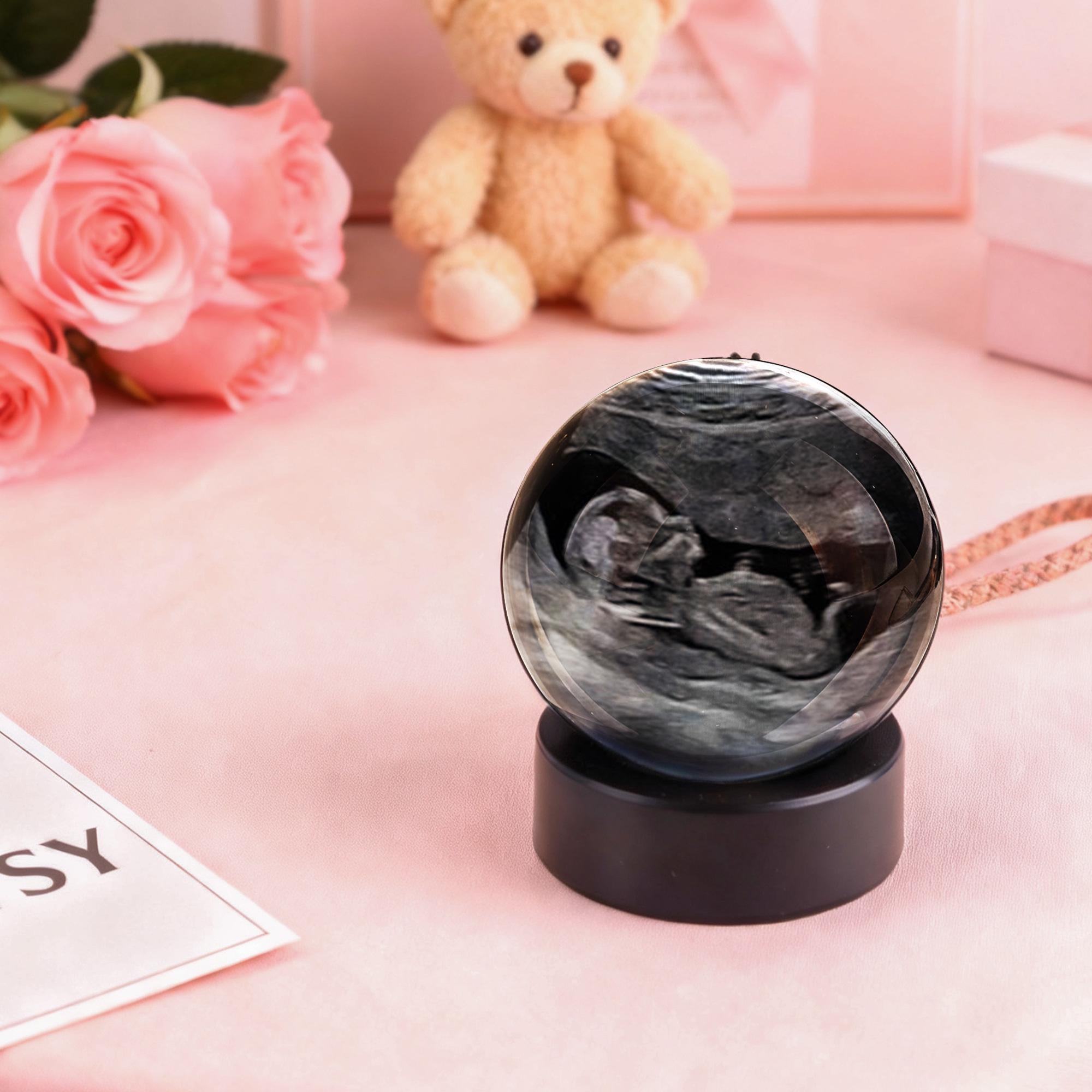 Glass Video Globe: Personalized Memory Crystal Ball Gift