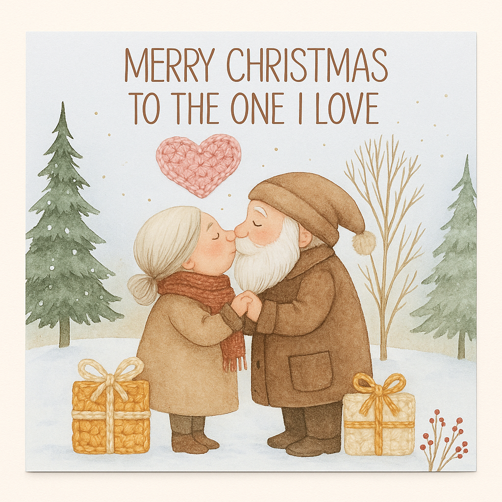 Merry Christmas to the one i love old couple