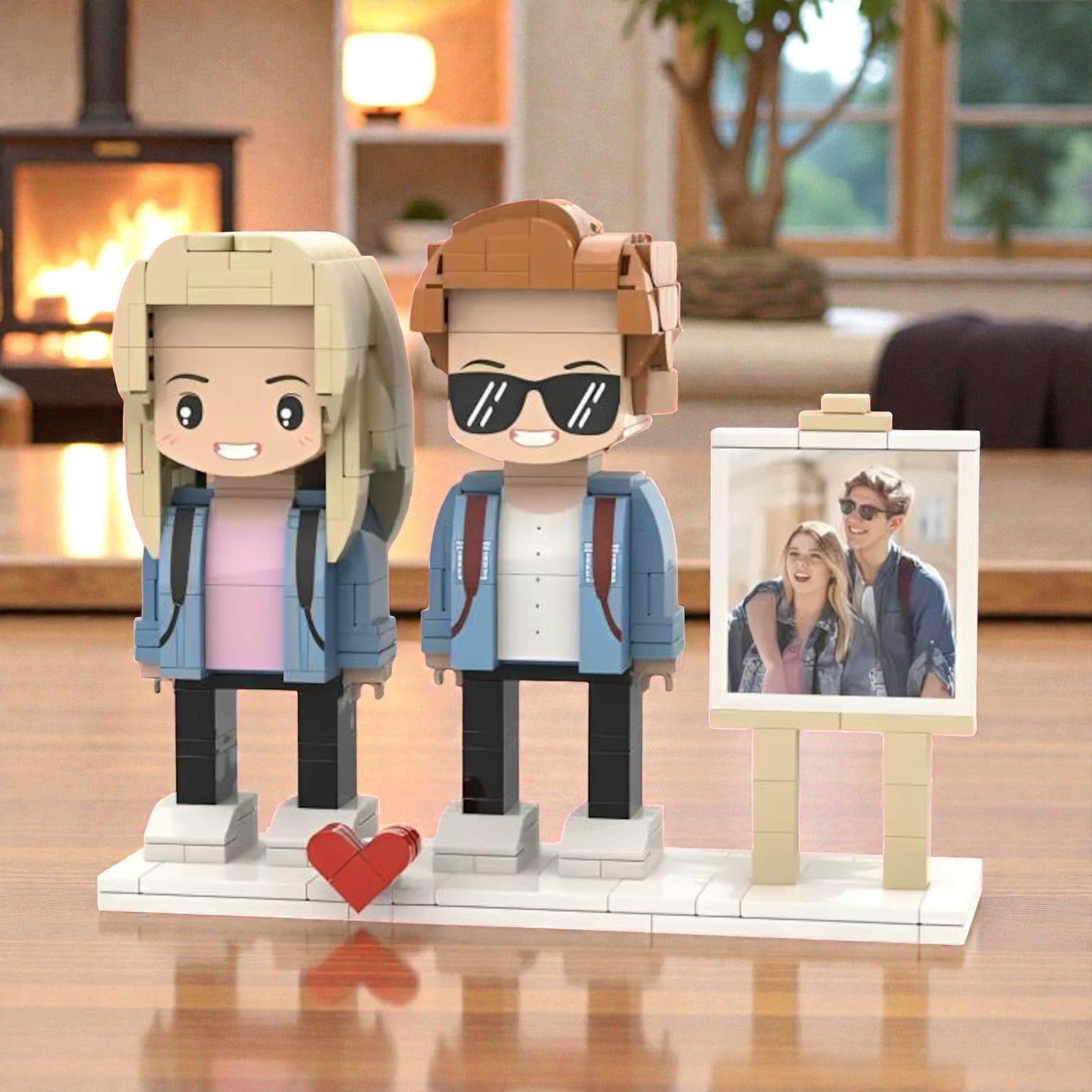 Custom Couple Brick figures: Personalised Brick Figure Gifts For Wedding, Anniversary or Special Occasion