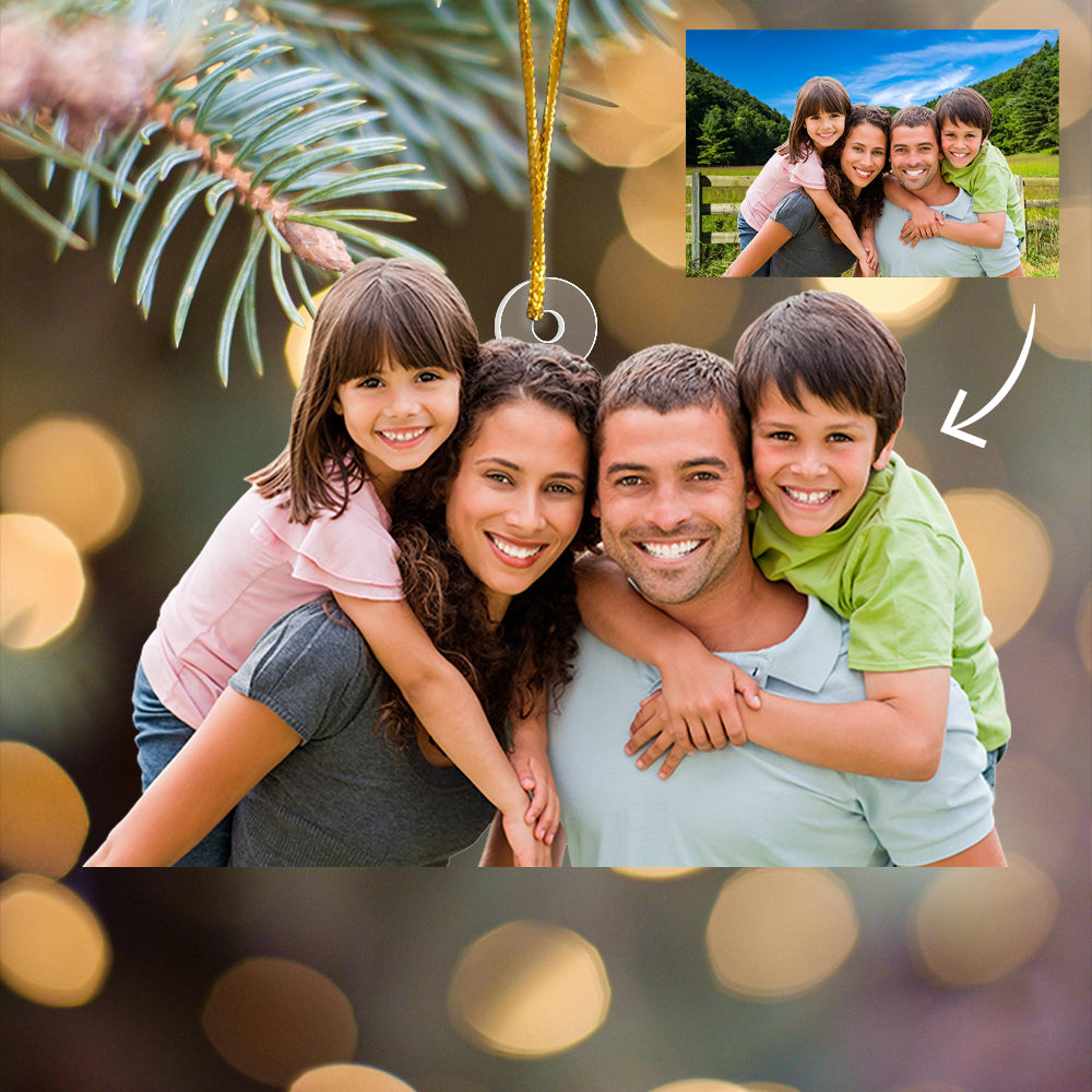 Custom Photo Ornament, Gifts For Family, Bundle Ornament