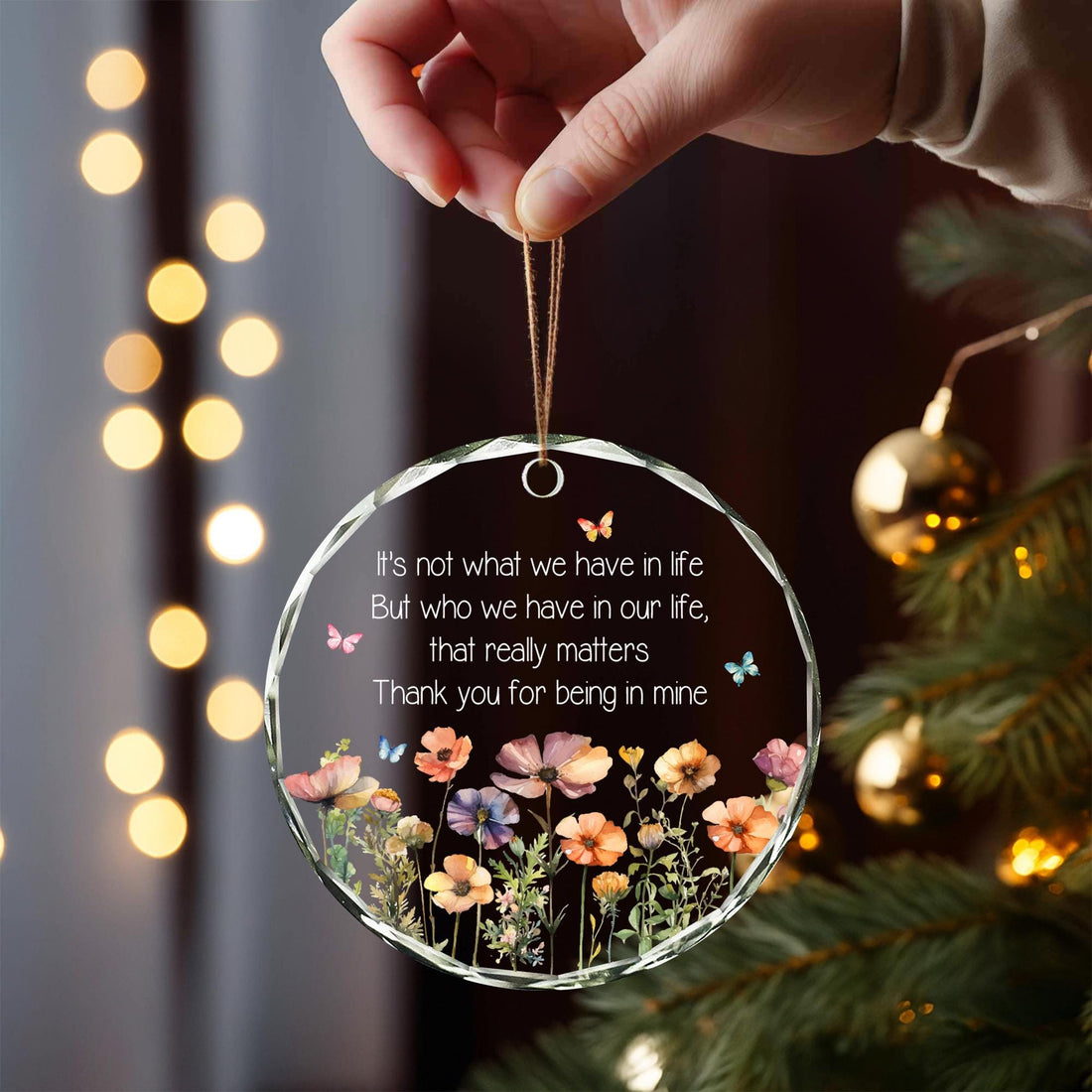 Wildflower Friendship Ornament: Best Friend Gift, Bestie Keepsake, Thank You Gift For Friend