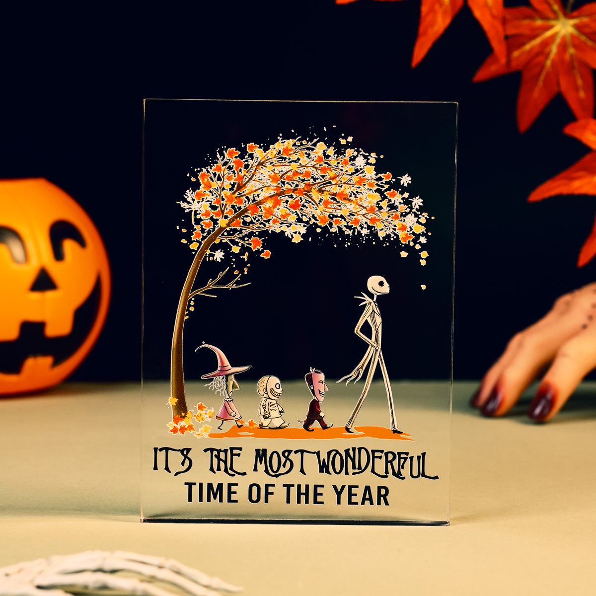 Its the Most Wonderful Time of the Year Halloween Acrylic Block Plaque