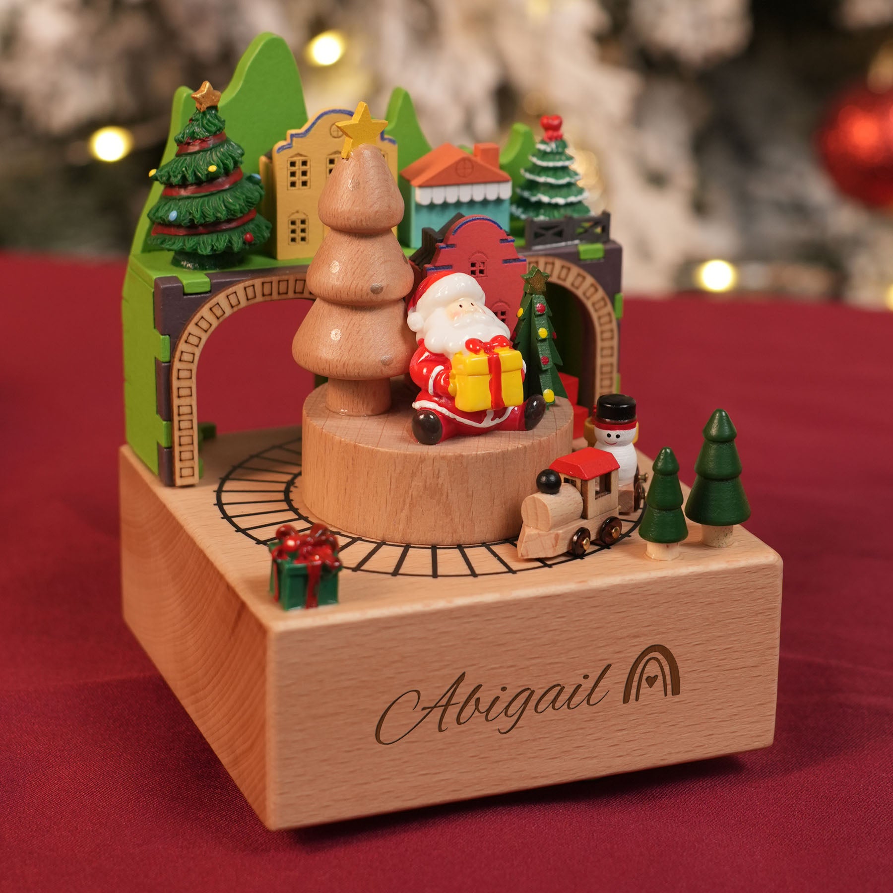 Musical Wooden, Engraved Name Music Box, Personalized Wooden MusicBox