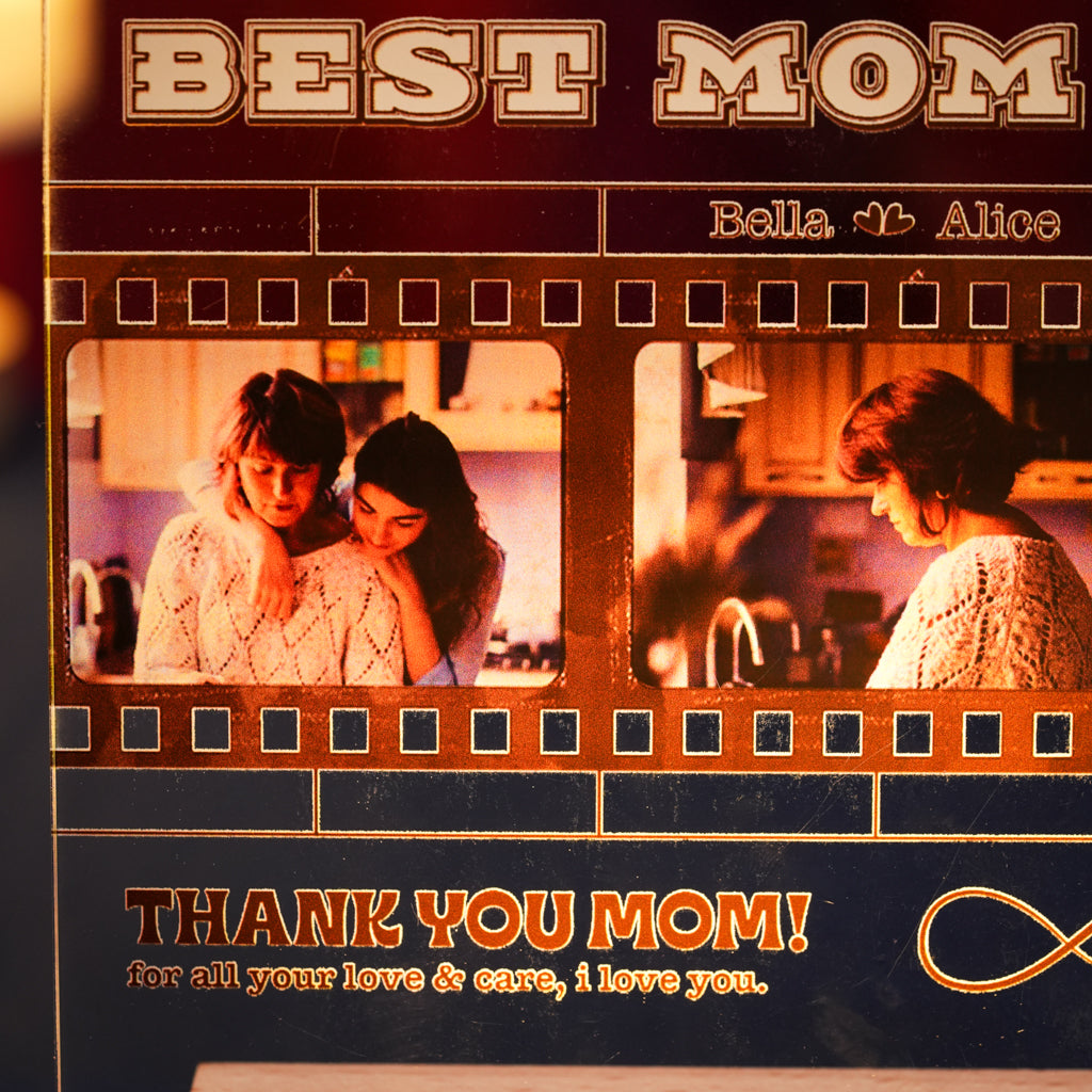 Personalized Filmstrip LED Light Gift for Mother's Day