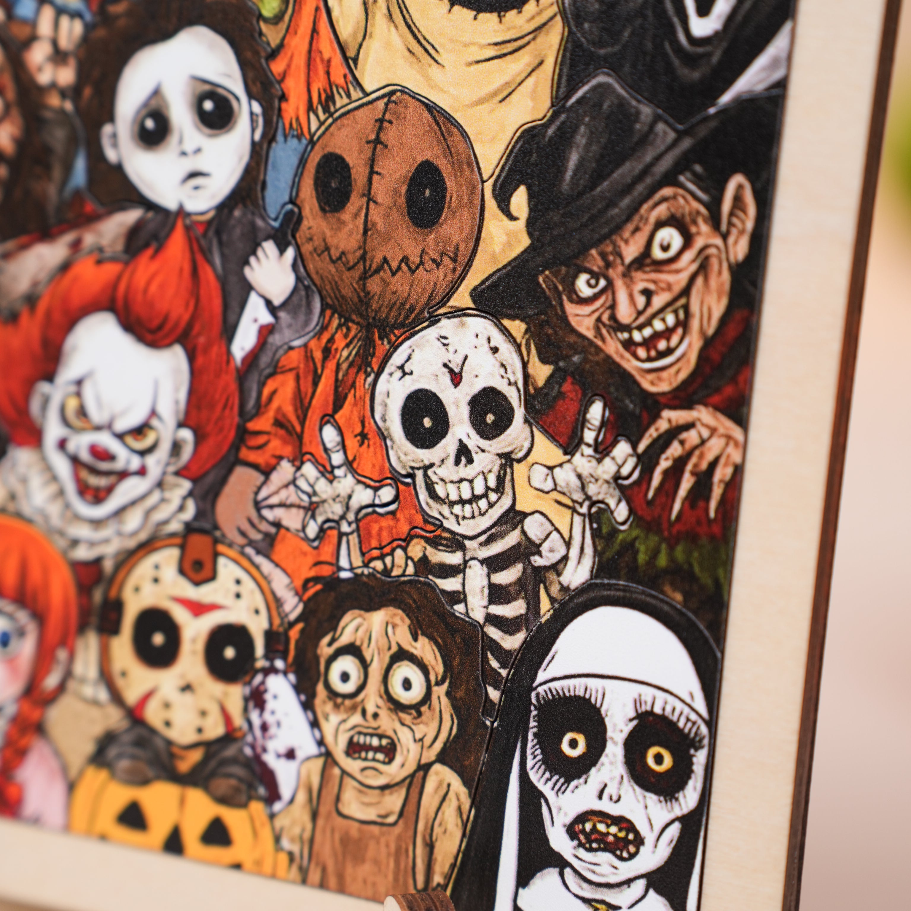 Halloween Horror Charactor Puzzle, Customize Gift for Halloween