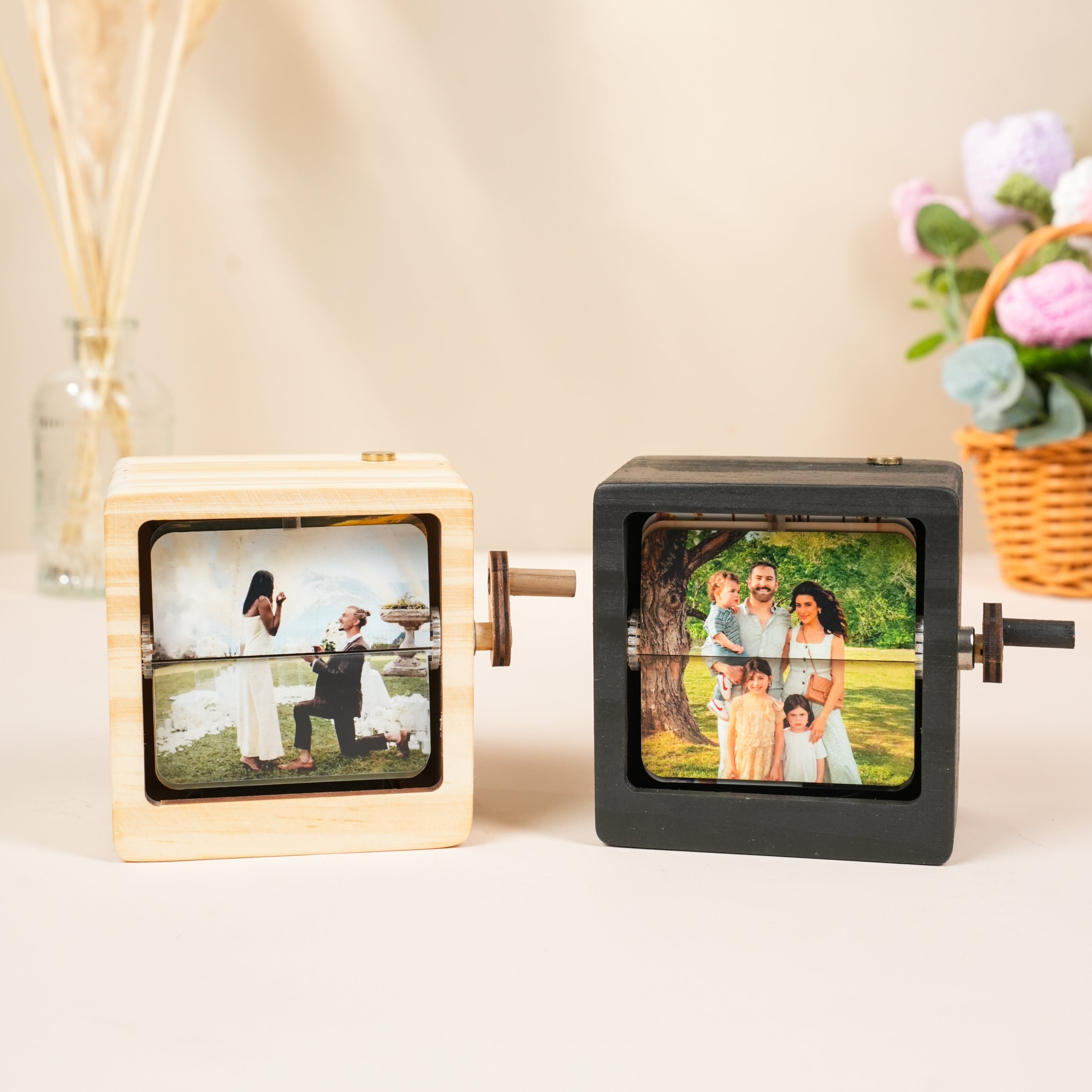Personalized Flip Photo Box – Capture Moments, Forever