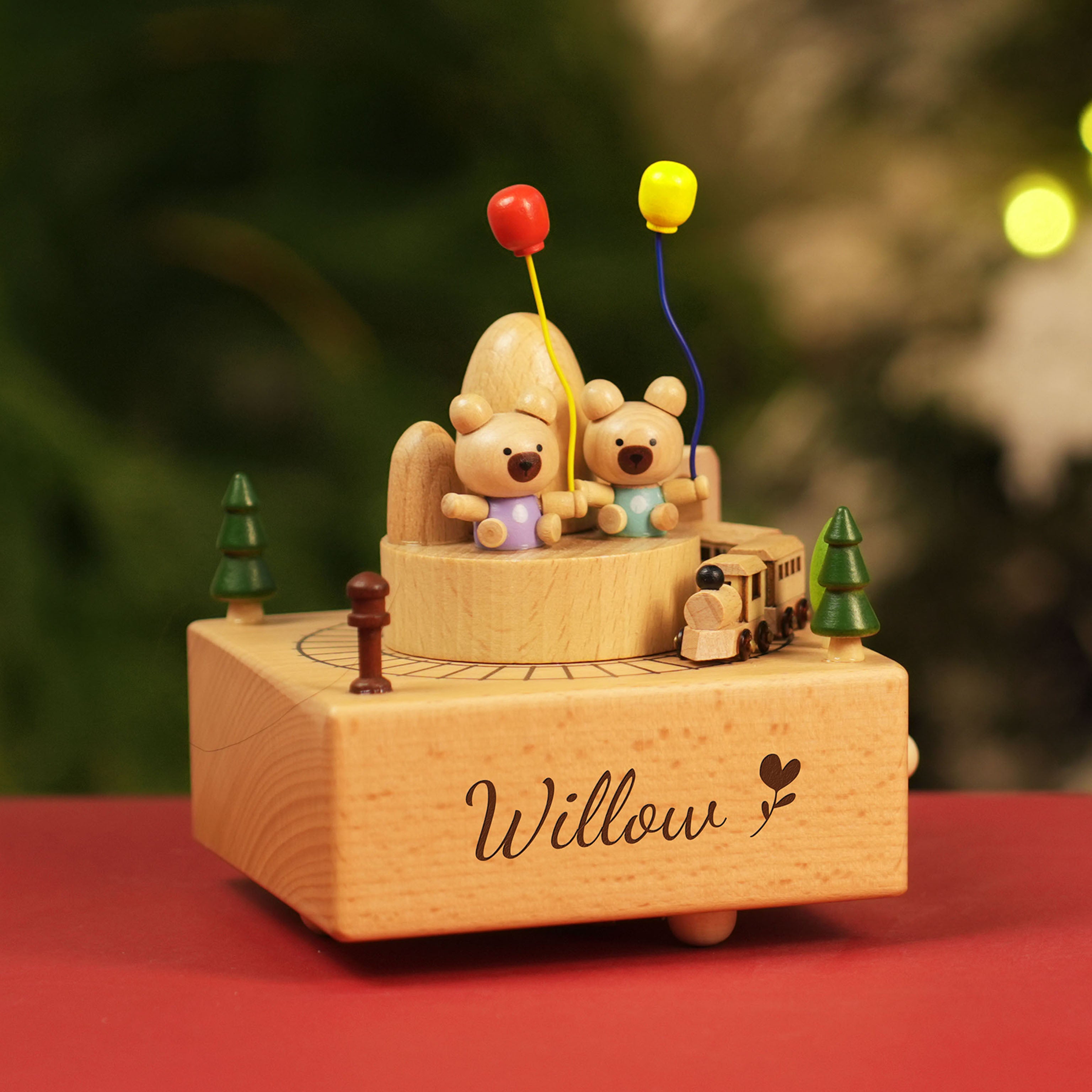 Musical Wooden, Engraved Name Music Box, Personalized Wooden MusicBox