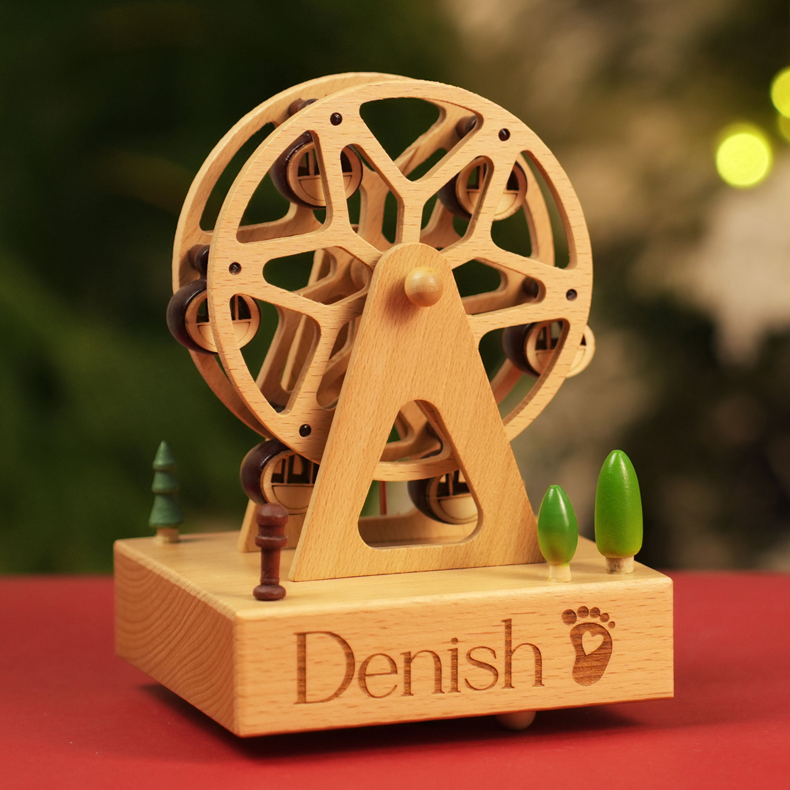 Musical Wooden, Engraved Name Music Box, Personalized Wooden MusicBox