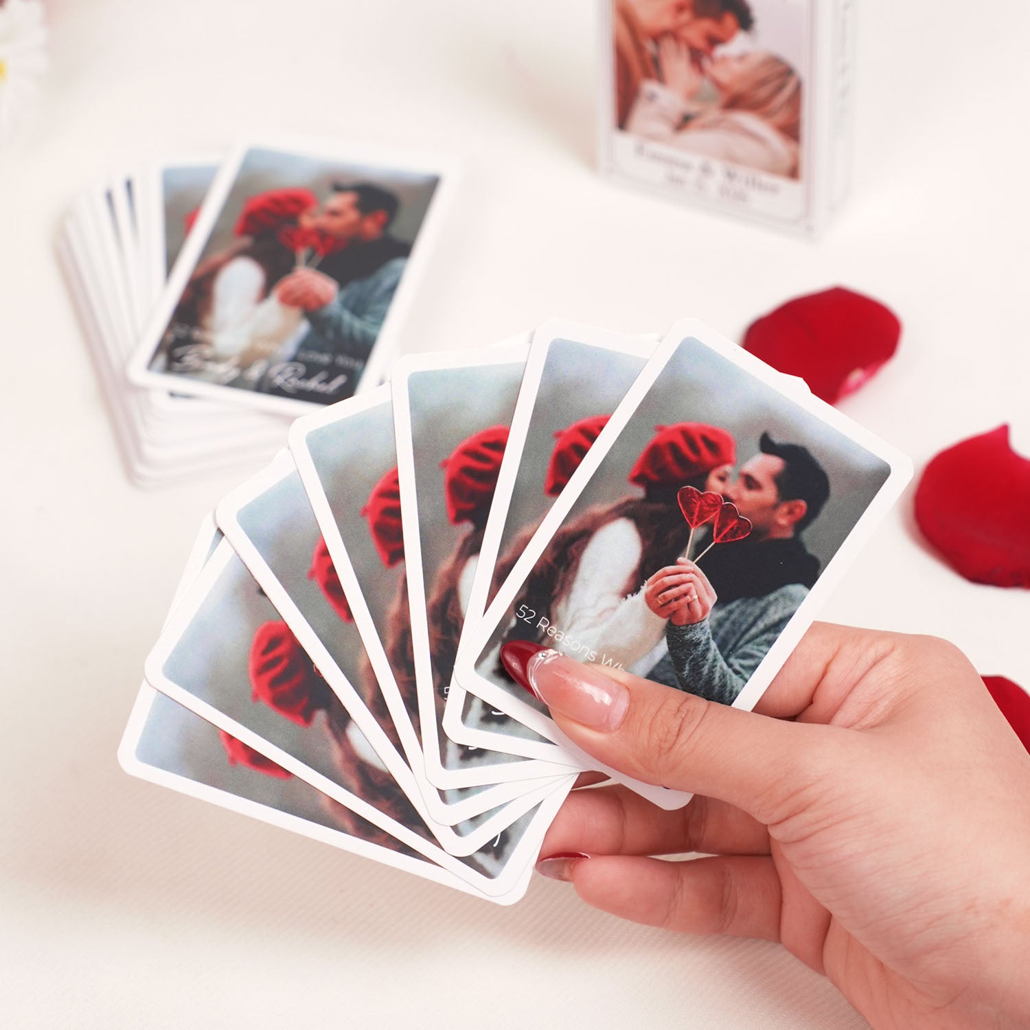 Custom 52 Reasons Why I Love You Playing Cards