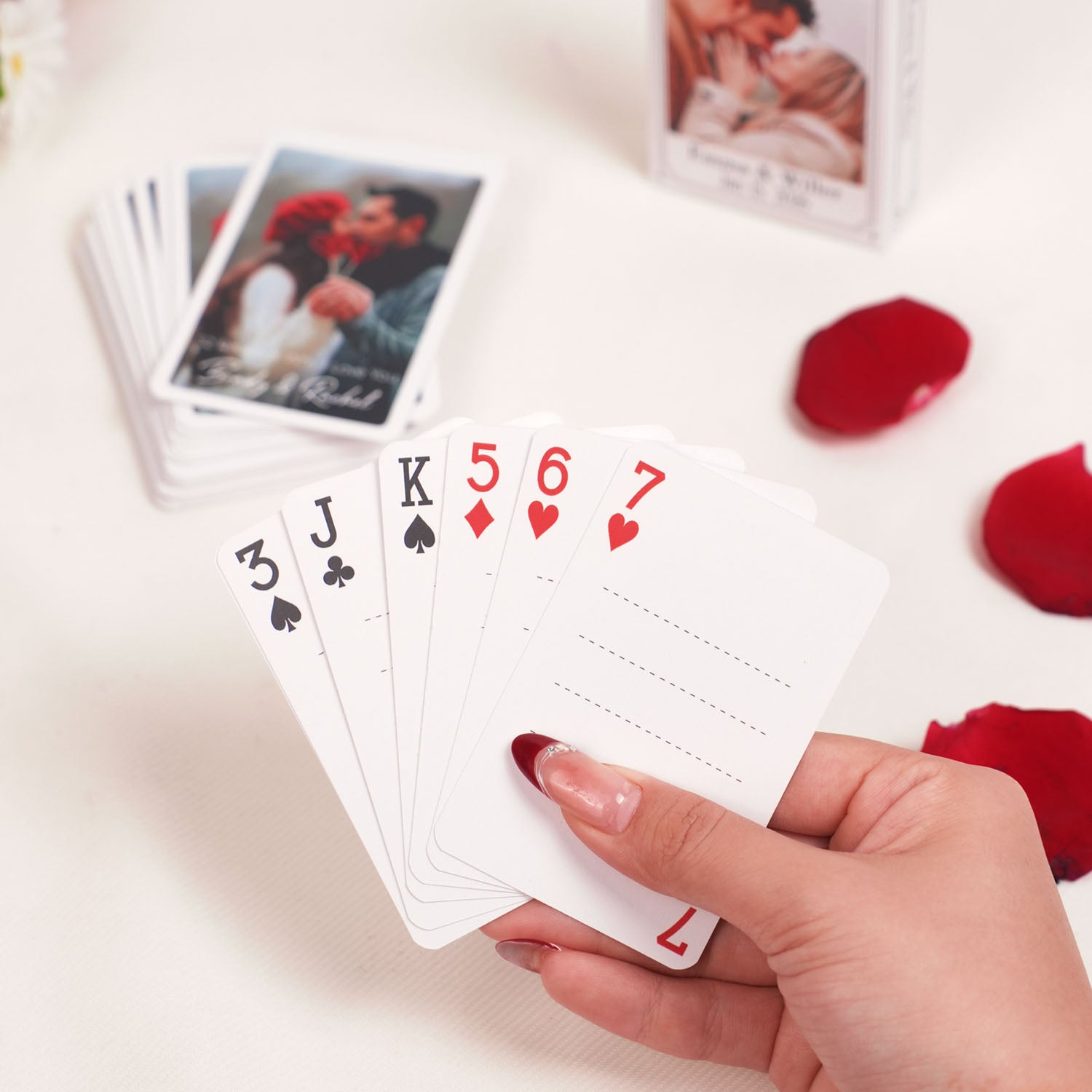 Custom 52 Reasons Why I Love You Playing Cards