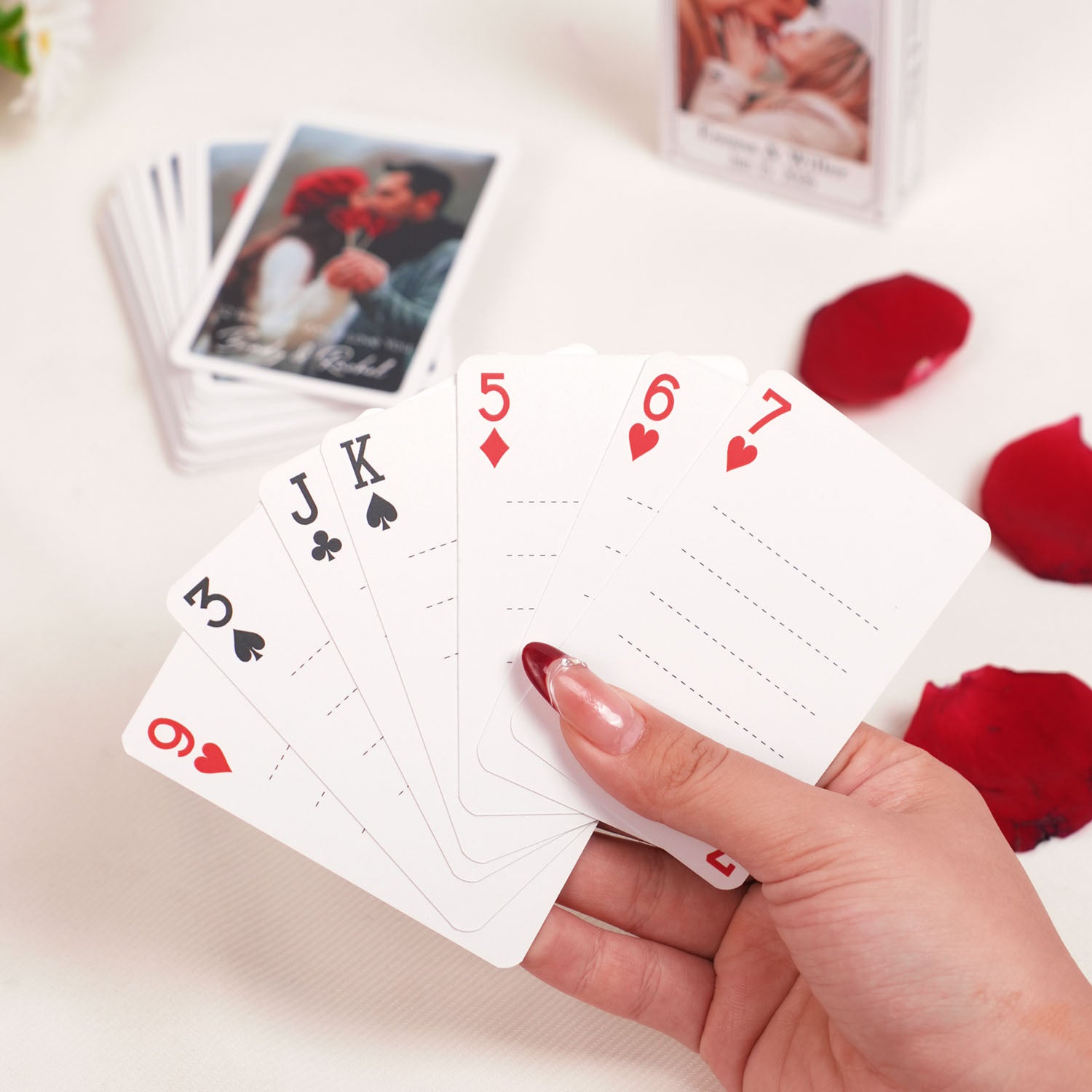 Custom 52 Reasons Why I Love You Playing Cards