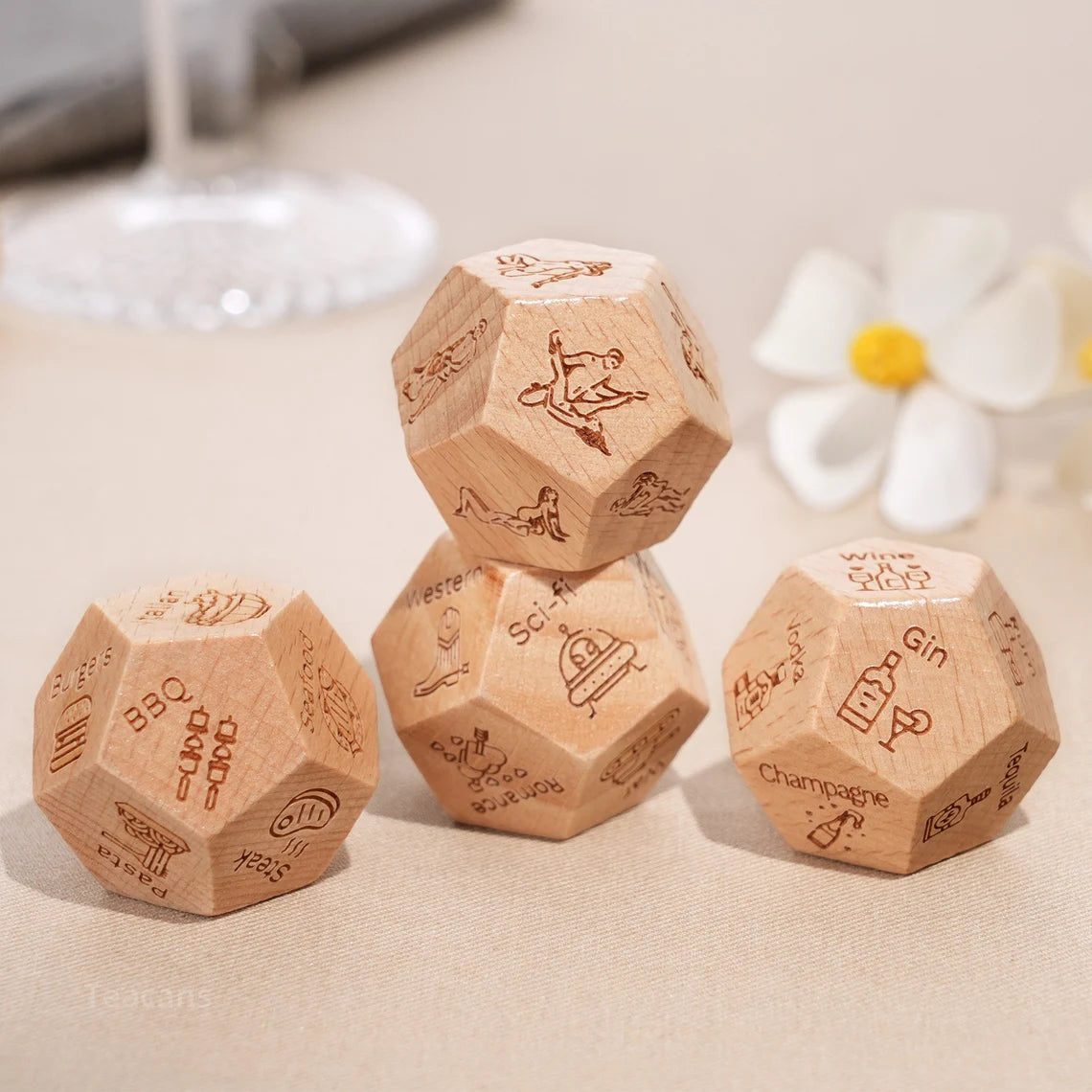 Personalised Date Dice Set-Anniversary Gifts, Couple Dices, Position Dice, Date Night Gifts, Date Night Ideas, Gift For Couples