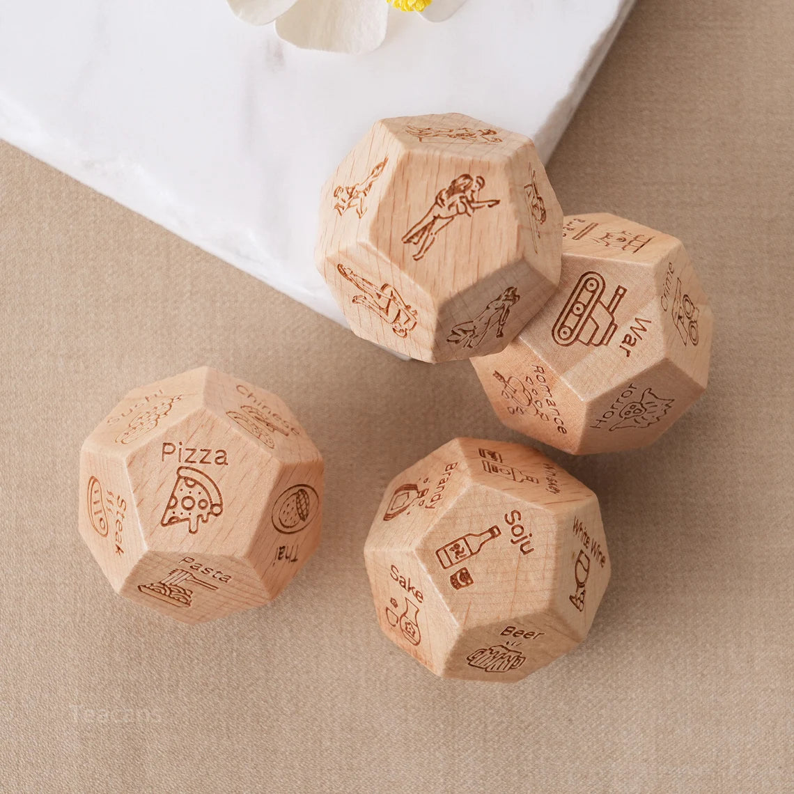 Personalised Date Dice Set-Anniversary Gifts, Couple Dices, Position Dice, Date Night Gifts, Date Night Ideas, Gift For Couples