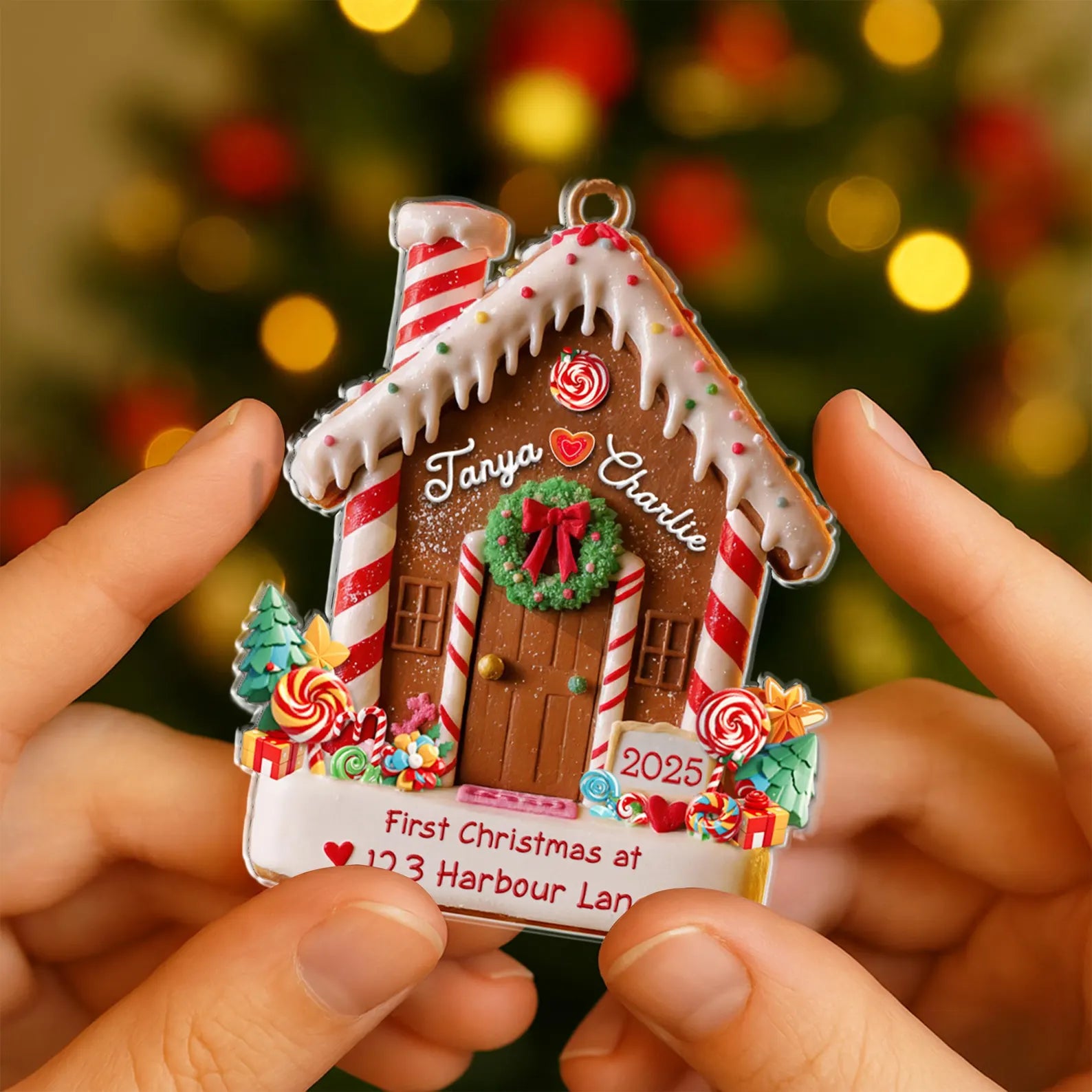 First Christmas in Our New Home Ornament, New Home Gingerbread Acrylic Ornament