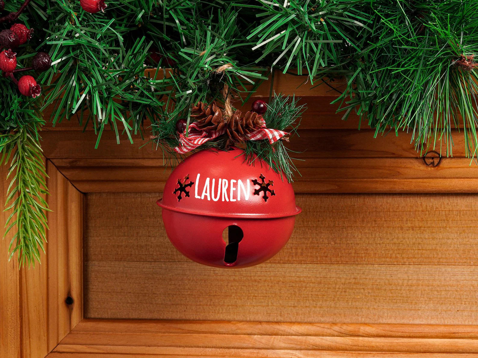 Personalized Jingle Bell Ornament, Christmas Tree Ornament, Holiday Decor