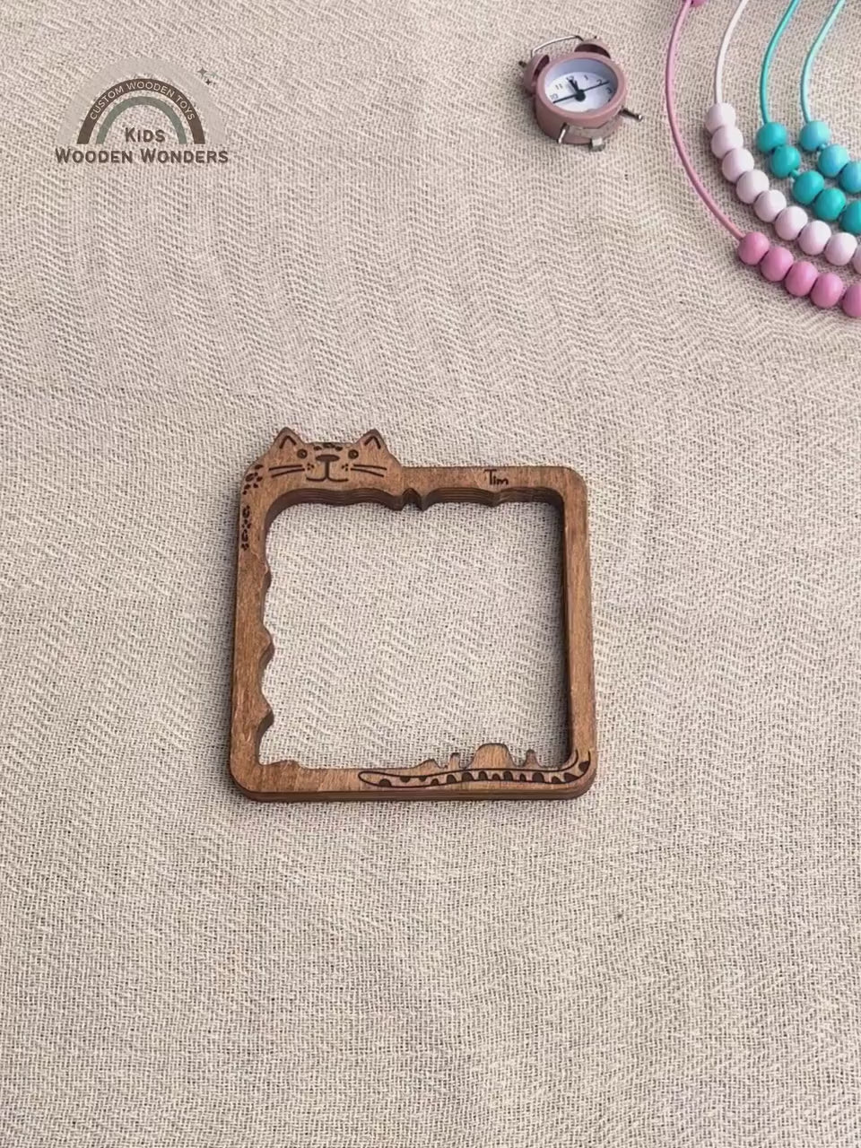 Wooden Brain Teaser Puzzle For Baby Toddler Wood Kids Toys Developmental Toy